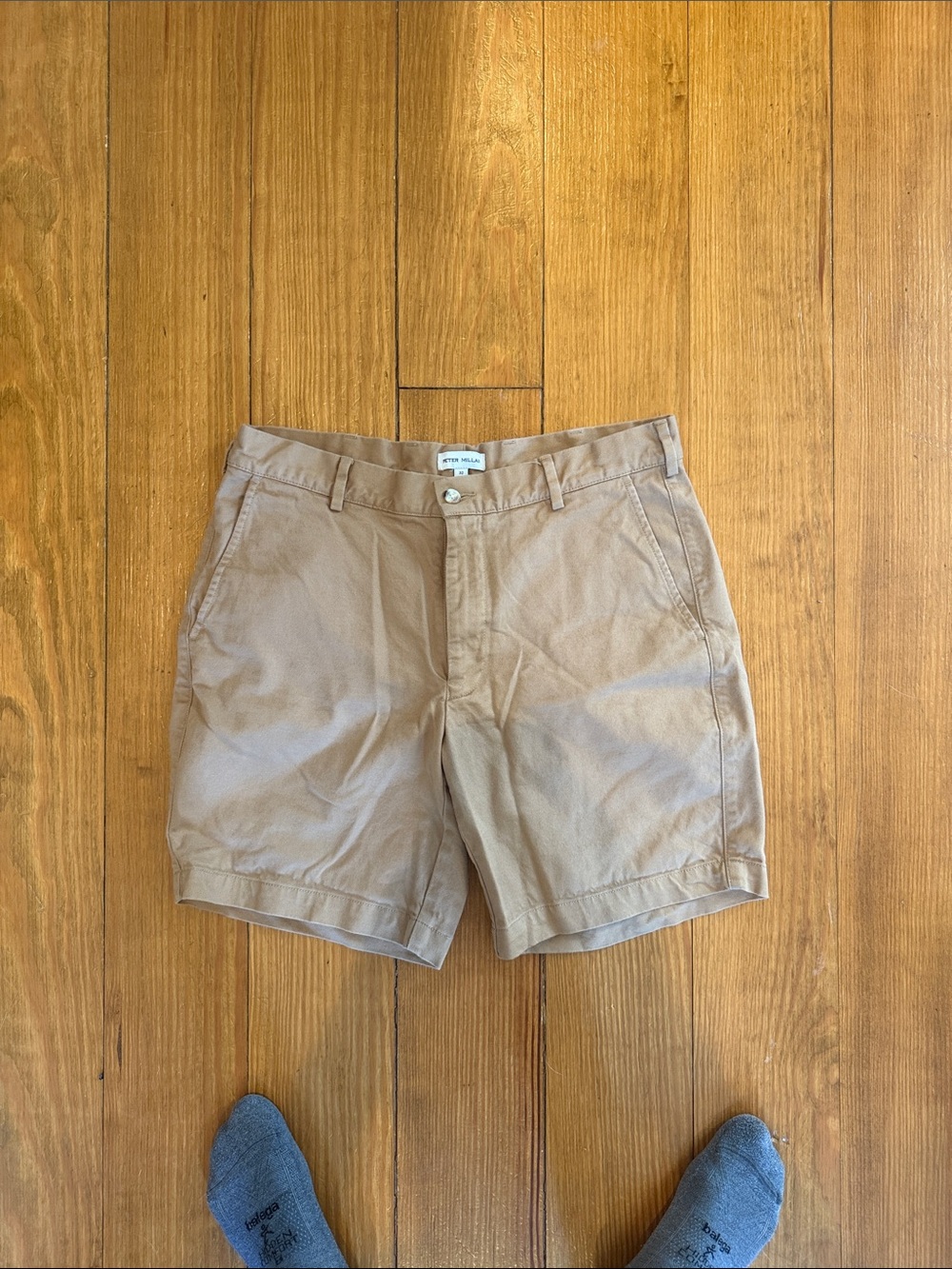 Men's Tan Peter Millar Cotton Shorts